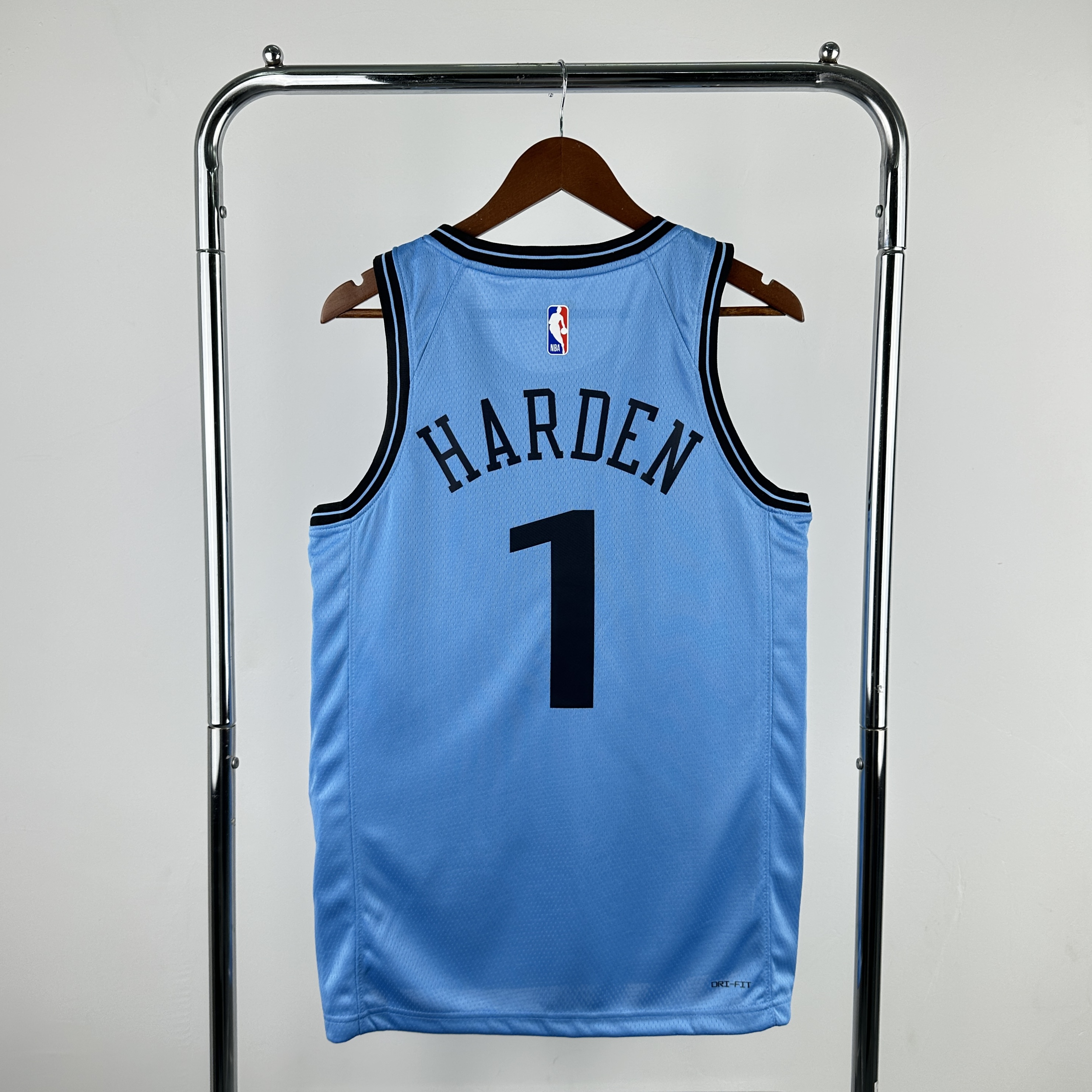 Men Los Angeles Clippers #1 Harden Light Blue City Edition Season Nike 2025 NBA Jersey